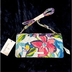 Vera Bradley Wallet Crossbody Marian Floral Pattern - New Women | Color: Blue